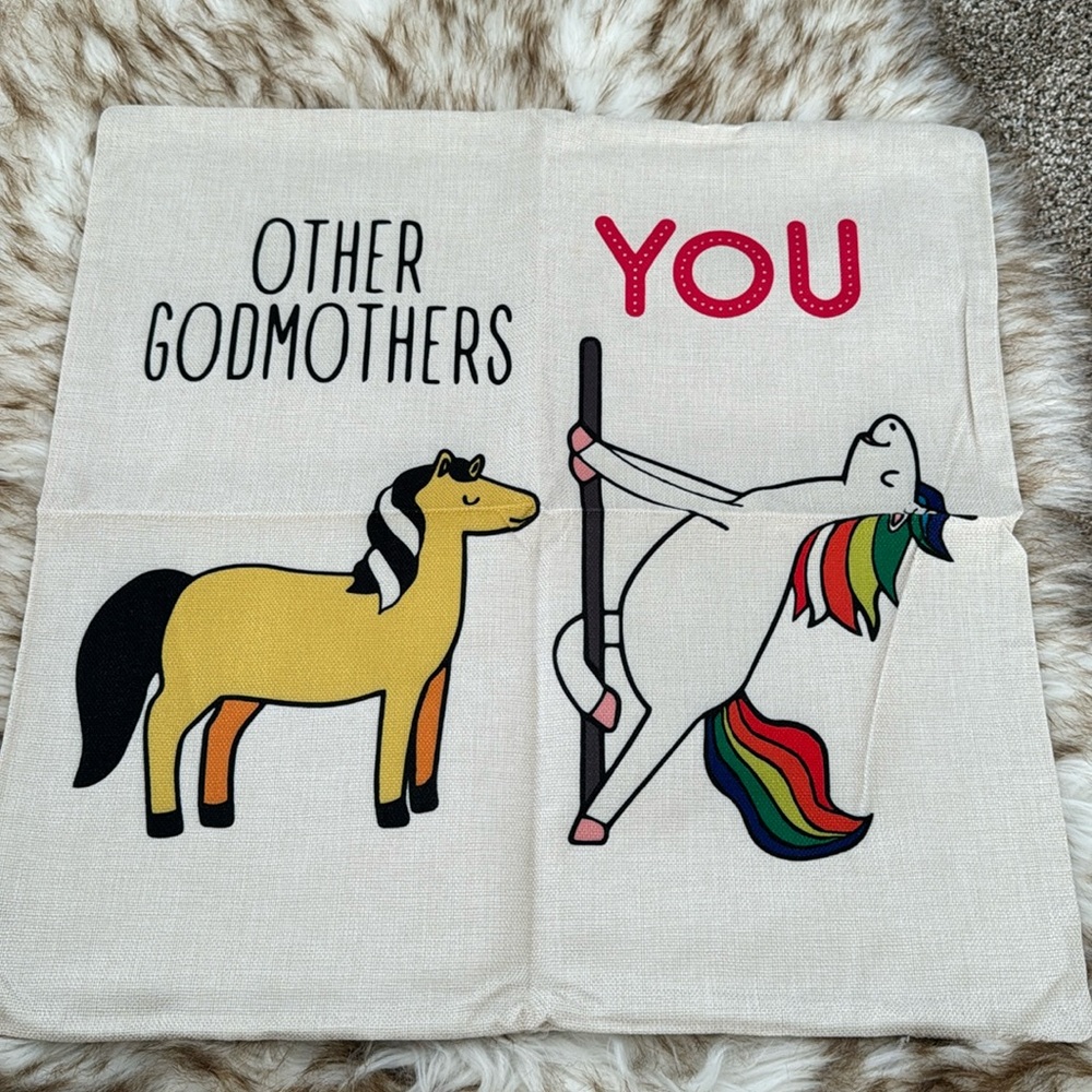 New Godmother pillowcase 17.5”x17.5”